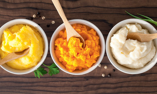Purês de batata, cenoura e mandioquinha: qual o melhor