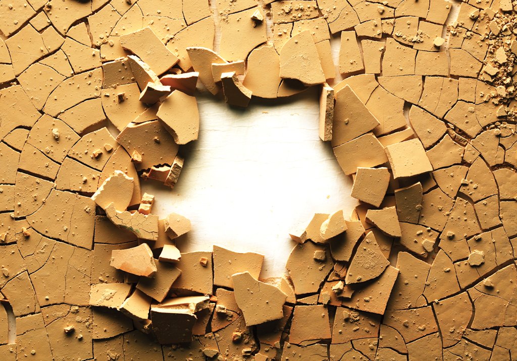 A saúde coberta de lama