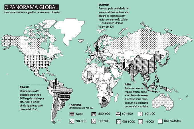 consumo de cálcio global