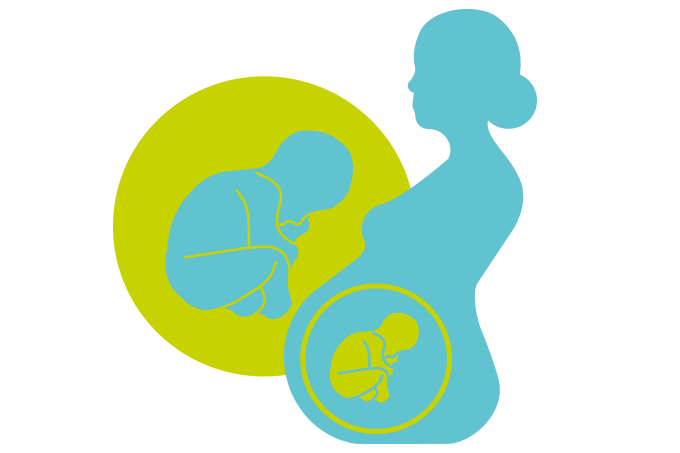 vacina covid para gestantes ilustração mostra gestante de perfil com representação do bebê dentro da barriga