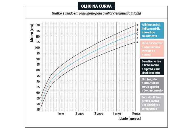 Curva de crescimento Gráfico
