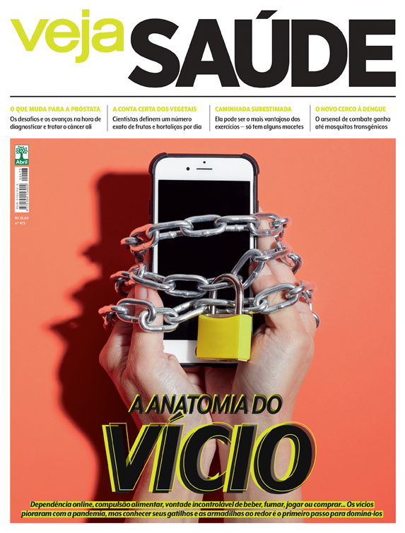 capa de veja saúde sobre a anatomia dos vícios