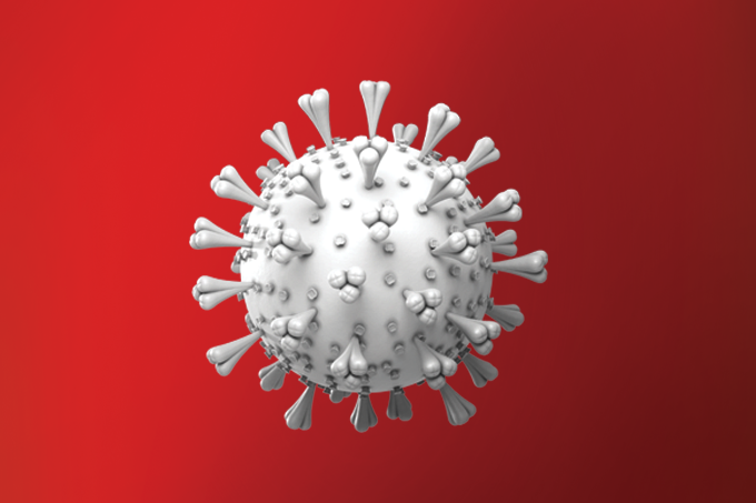 ilustração de vírus da covid