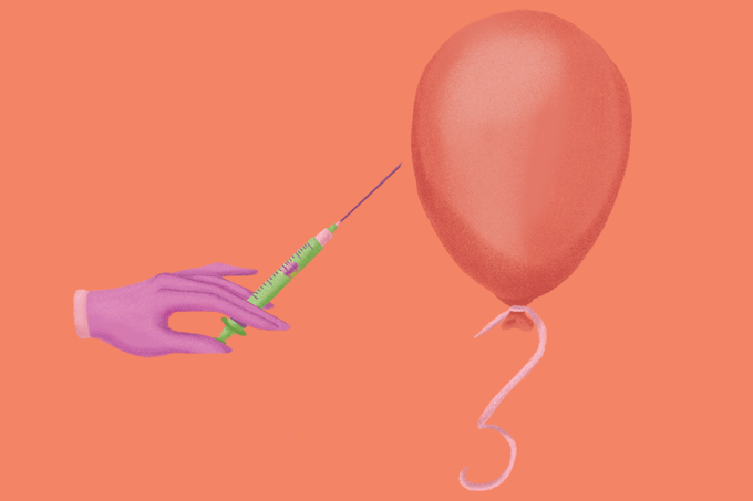 486_radar_futuro-terapia-crescimento-tumor ilustração de injeção estourando bexiga