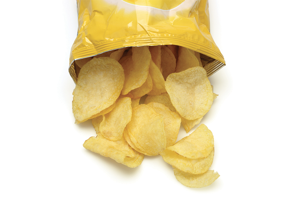 batata chips de saquinho