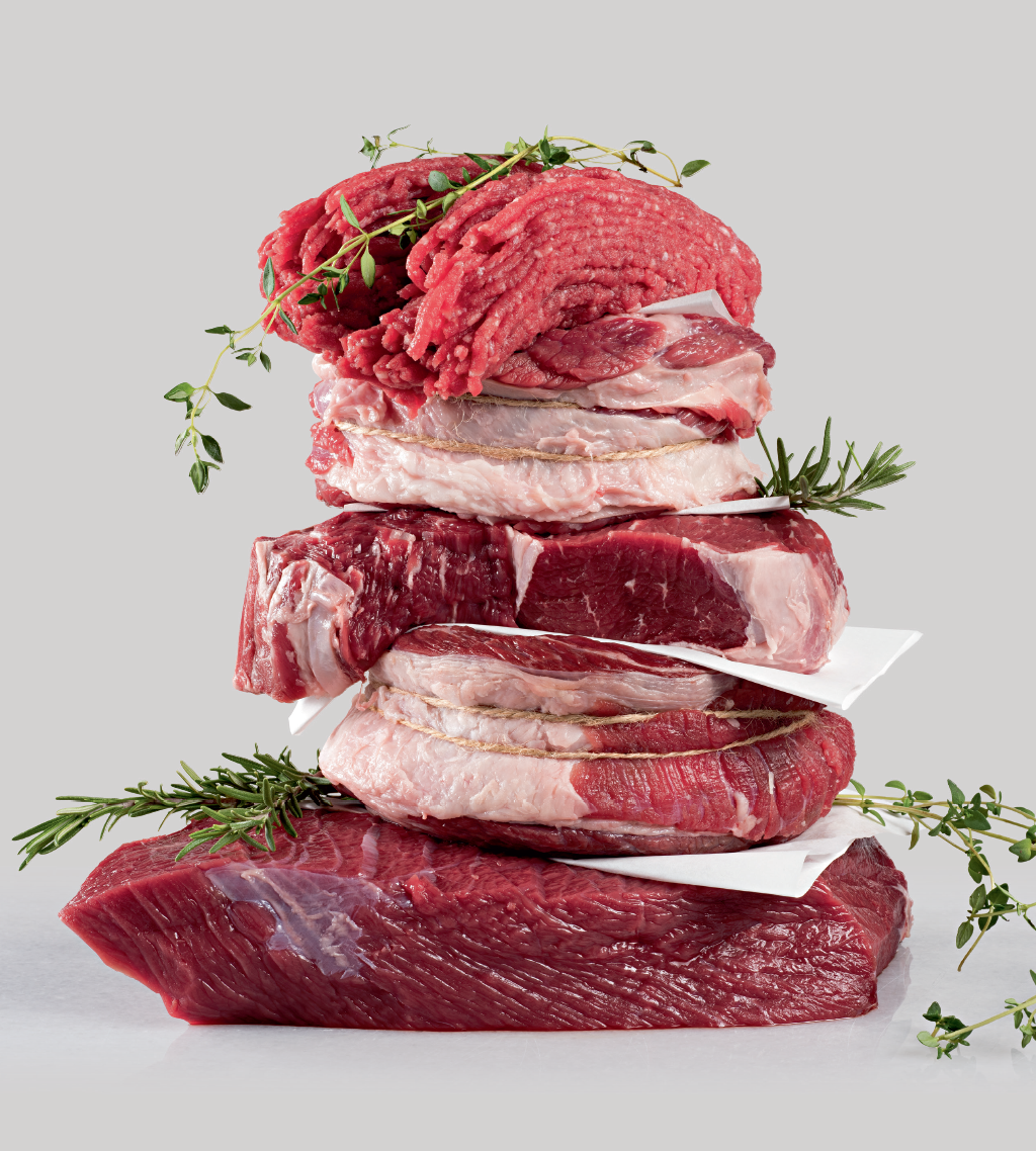 dieta-carnivora-carnes-foto carnes empilhadas uma em cima da outra